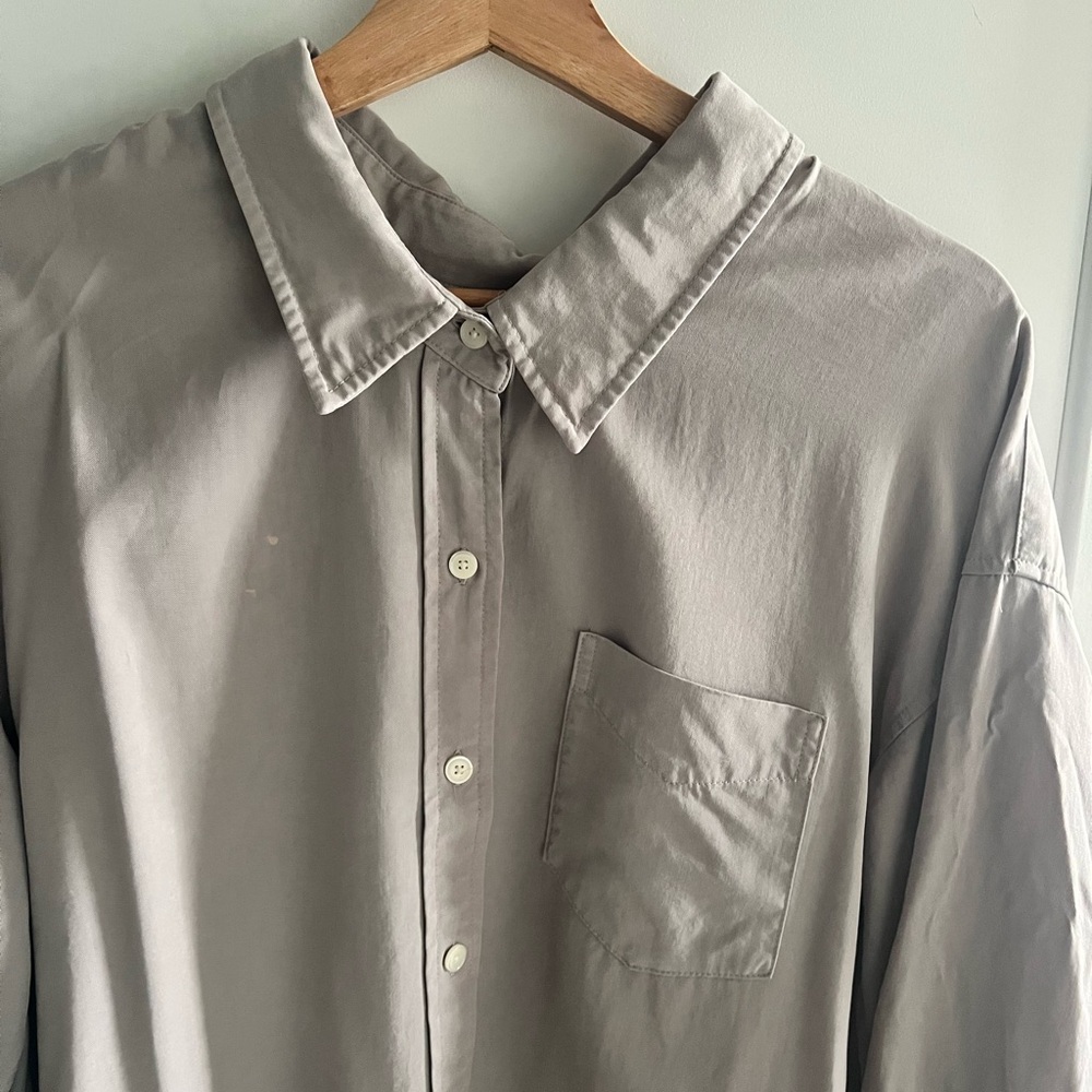 Wilfred Free Oversized Light Gray Shirt